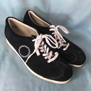 Roots men's black suede sneakers. Size 10.